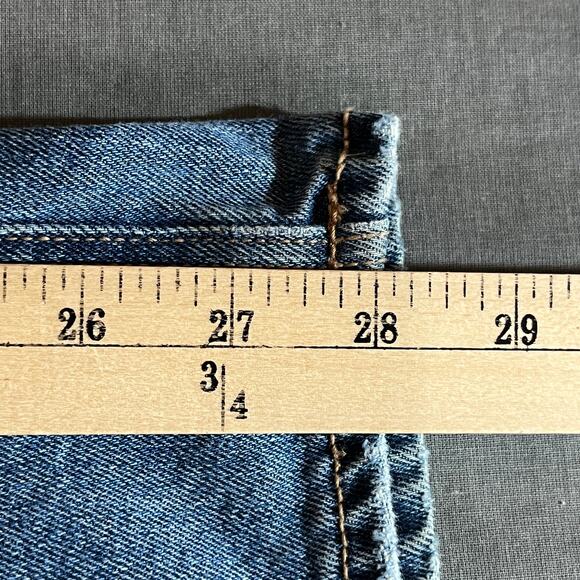 American Eagle Skater Jeans Womens 18 Blue Medium Wash Denim‎ Wide Leg Baggy - Picture 11 of 14